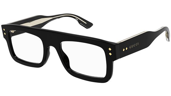 Monture de lunettes Homme Gucci GG1085O001 BLACK BLACK TRANSPARENT52